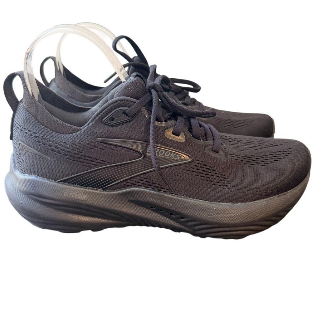 Women's Brooks Glycerin 22 Black/Black/Ebony Size 7 Running Trail Walking